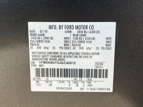 Used 2018 Ford Explorer Sport w/ Equipment Group 401A image 32