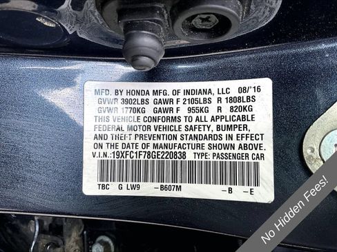 Used 2016 Honda Civic EX-L image 27