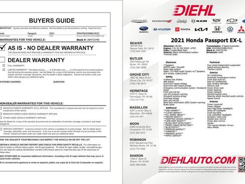 Used 2021 Honda Passport EX-L image 23