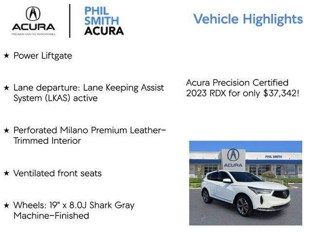 Used 2023 Acura RDX w/ Advance Package AWD/4WD image 9