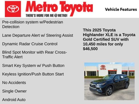 Certified 2025 Toyota Highlander XLE AWD/4WD image 11