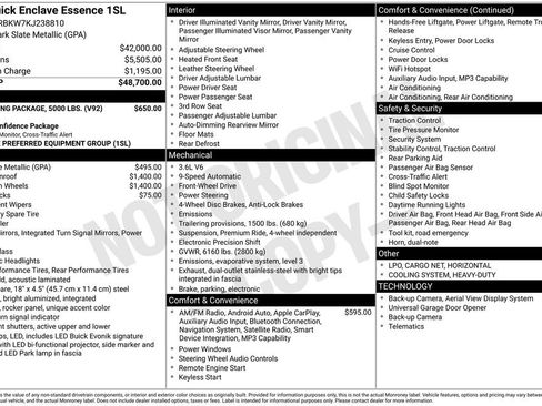 Used 2019 Buick Enclave Essence w/ Trailering Package, 5000 lbs. FWD image 27