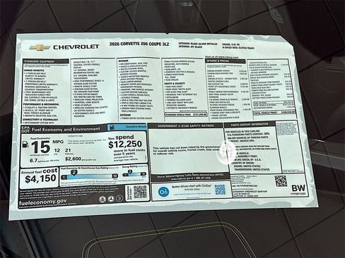 New 2026 Chevrolet Corvette Z06 image 13