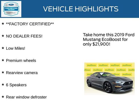 Used 2019 Ford Mustang Coupe RWD image 12