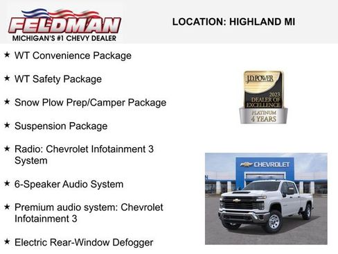 New 2025 Chevrolet Silverado 2500 W/T w/ WT/CX Safety Package image 3