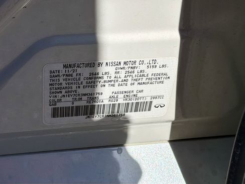 Used 2022 INFINITI Q50 Sensory image 34