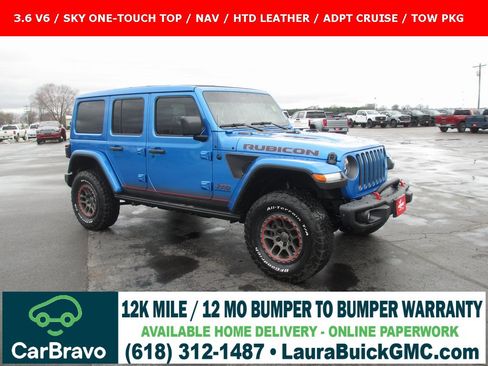 Used 2023 Jeep Wrangler Unlimited Rubicon w/ Steel Bumper Group image 1