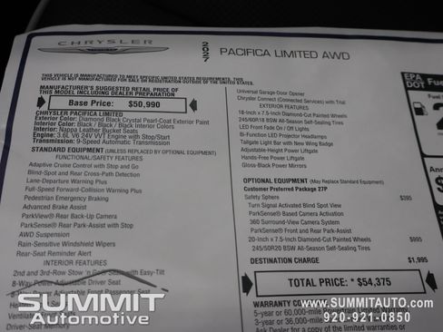 New 2027 Chrysler Pacifica Limited AWD/4WD image 45