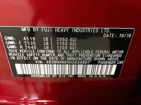 Used 2017 Subaru Legacy 2.5i Limited image 35