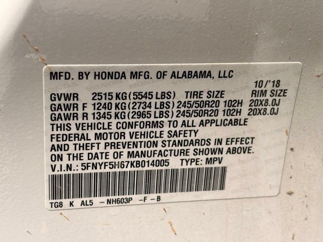 Used 2019 Honda Pilot Touring image 23