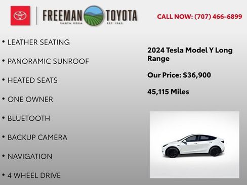 Used 2024 Tesla Model Y Long Range AWD/4WD image 4