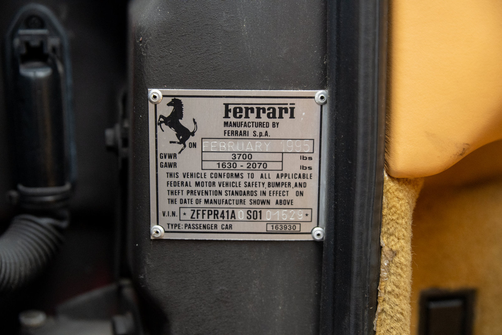 Used 1995 Ferrari F355 Berlinetta RWD image 52