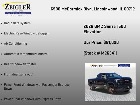 New 2026 GMC Sierra 1500 Elevation AWD/4WD image 12