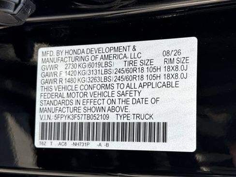 New 2026 Honda Ridgeline RTL image 39