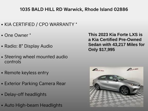 Certified 2023 Kia Forte LXS image 7