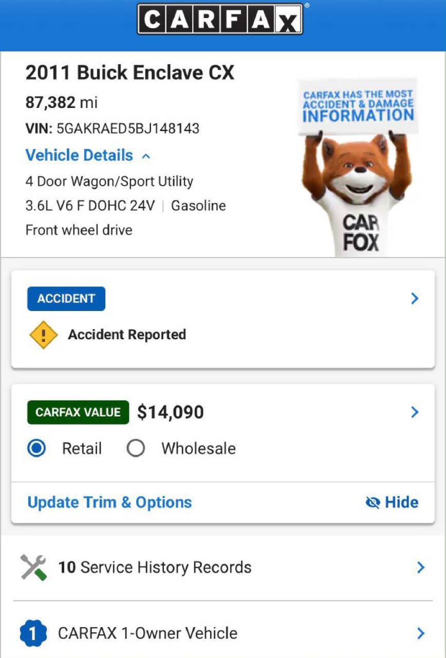 Used 2011 Buick Enclave CX FWD image 19