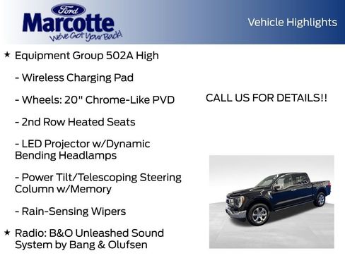 Certified 2023 Ford F150 Lariat w/ Equipment Group 502A High AWD/4WD image 15