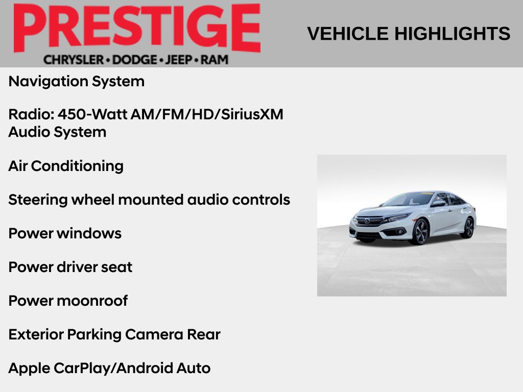 Used 2017 Honda Civic Touring image 2