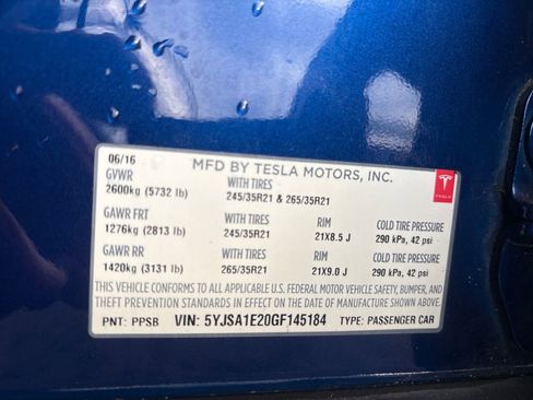 Used 2016 Tesla Model S 75D image 29