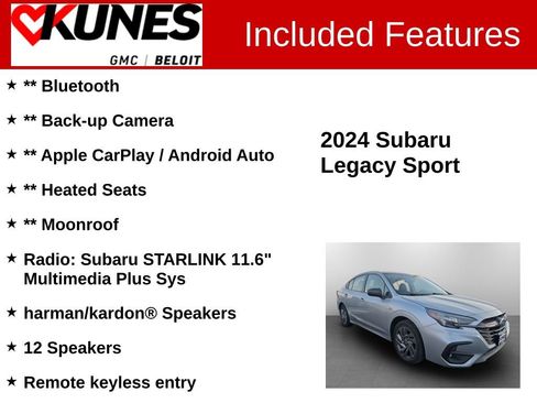 Used 2024 Subaru Legacy Sport image 2