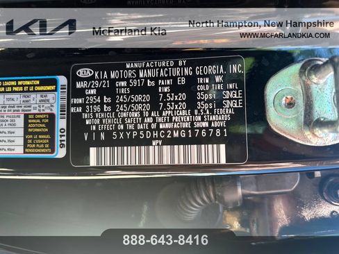 Used 2021 Kia Telluride SX w/ Nightfall Edition Package AWD/4WD image 28
