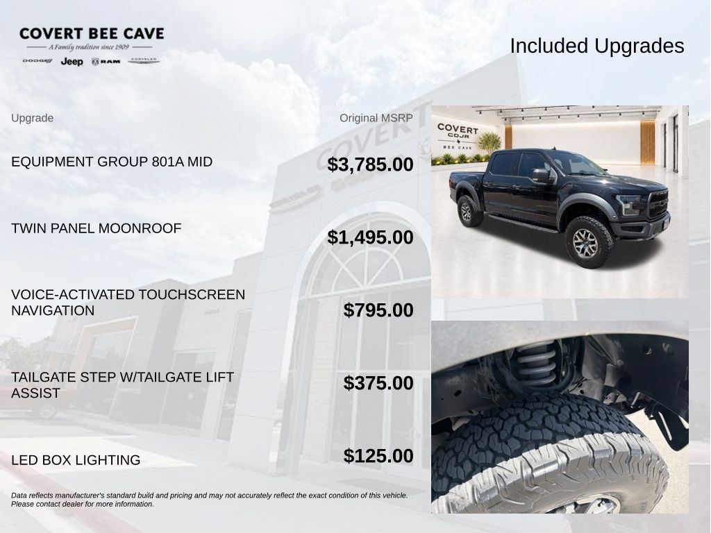 Used 2020 Ford F150 Raptor w/ Equipment Group 801A Mid AWD/4WD image 11