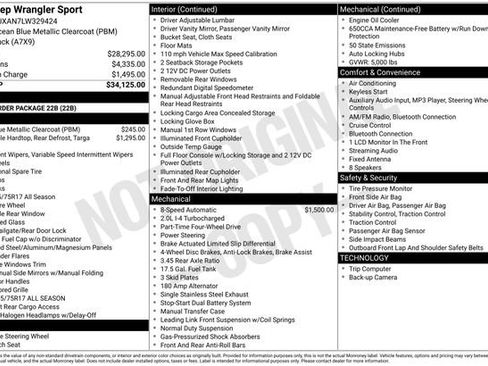 Used 2020 Jeep Wrangler Sport image 22