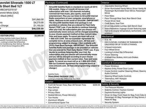 Used 2015 Chevrolet Silverado 1500 LT w/ All Star Edition image 2