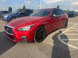 Used 2018 INFINITI Q50 Red Sport 400 w/ Sensory Package (Sport) RWD video 1