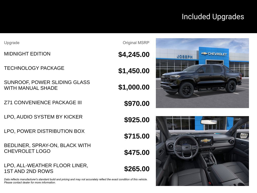 New 2026 Chevrolet Colorado Z71 w/ Midnight Edition AWD/4WD image 4
