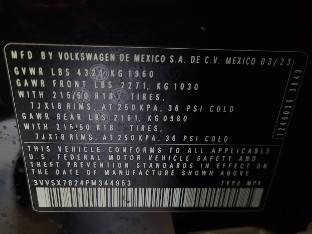 Used 2023 Volkswagen Taos SE w/ Black Wheel Package FWD image 33