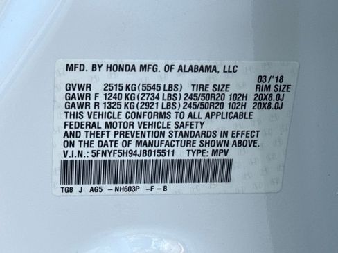 Used 2018 Honda Pilot Touring image 30