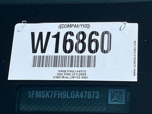 Used 2020 Ford Explorer Limited w/ Class III Trailer Tow Package RWD image 36
