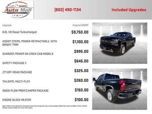 Used 2022 Chevrolet Silverado 2500 High Country w/ Safety Package II image 4