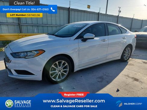 Used 2017 Ford Fusion SE w/ Fusion SE Technology Package FWD image 1