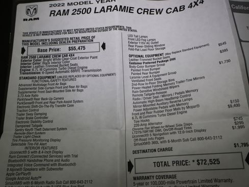 Used 2022 RAM 2500 Laramie image 61