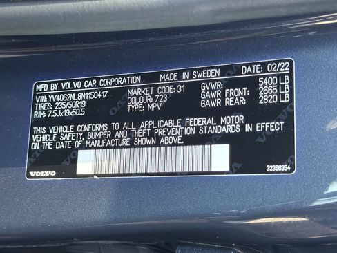 Certified 2022 Volvo V90 B6 Cross Country image 71