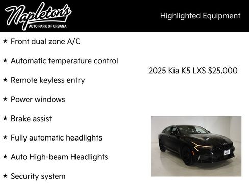 Certified 2025 Kia K5 LXS FWD image 16