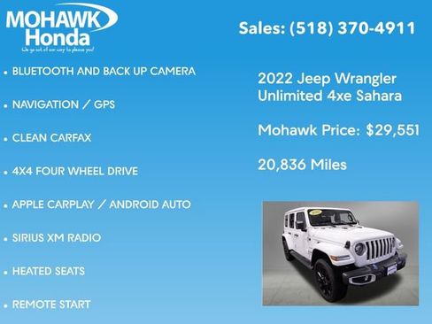 Used 2022 Jeep Wrangler Unlimited Sahara w/ Cold Weather Group image 7