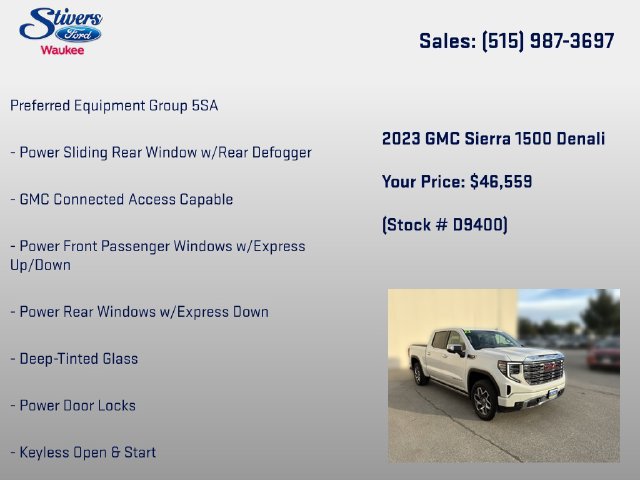 Used 2023 GMC Sierra 1500 Denali w/ Denali Reserve Package AWD/4WD image 8
