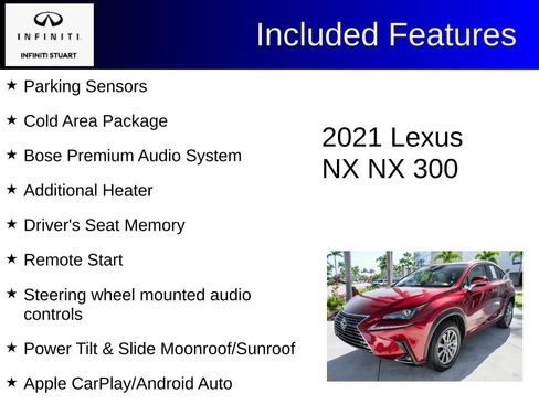 Used 2021 Lexus NX 300 FWD w/ Comfort Package image 3