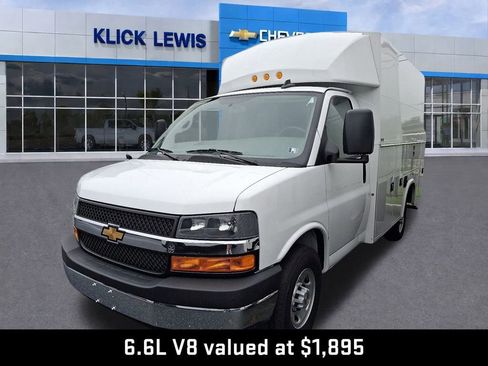 New 2025 Chevrolet Express 3500 1WT Cutaway Van w/ Power Convenience Package image 1
