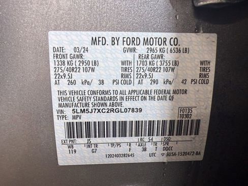 Used 2024 Lincoln Aviator Reserve w/ Jet Package AWD/4WD image 30