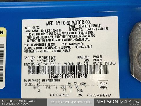 Used 2022 Ford Mustang Premium w/ Equipment Group 201A RWD image 32