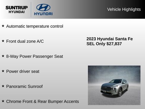 Used 2023 Hyundai Santa Fe SEL w/ Premium Package AWD/4WD image 16