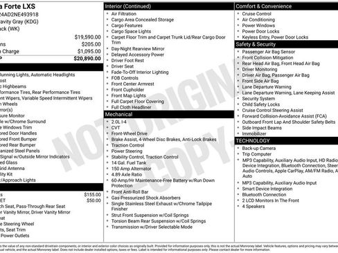 Used 2022 Kia Forte LXS FWD image 3