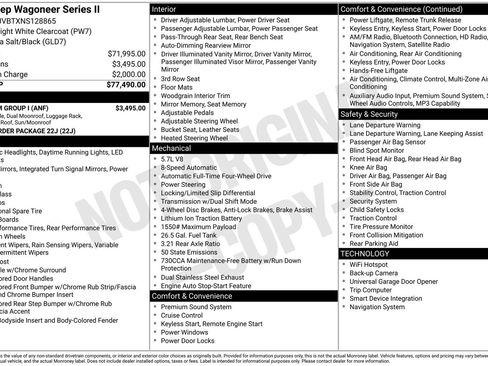 Used 2022 Jeep Wagoneer Series II w/ Premium Group I image 4