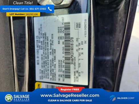Used 2019 Ford Fusion SEL FWD image 16