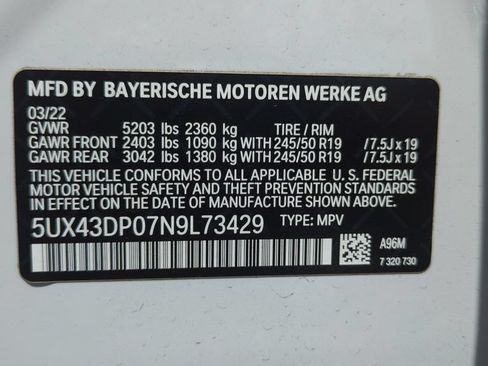 Used 2022 BMW X3 sDrive30i w/ Convenience Package RWD image 29