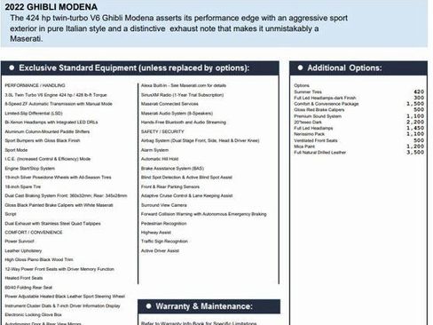 Used 2022 Maserati Ghibli Modena image 2